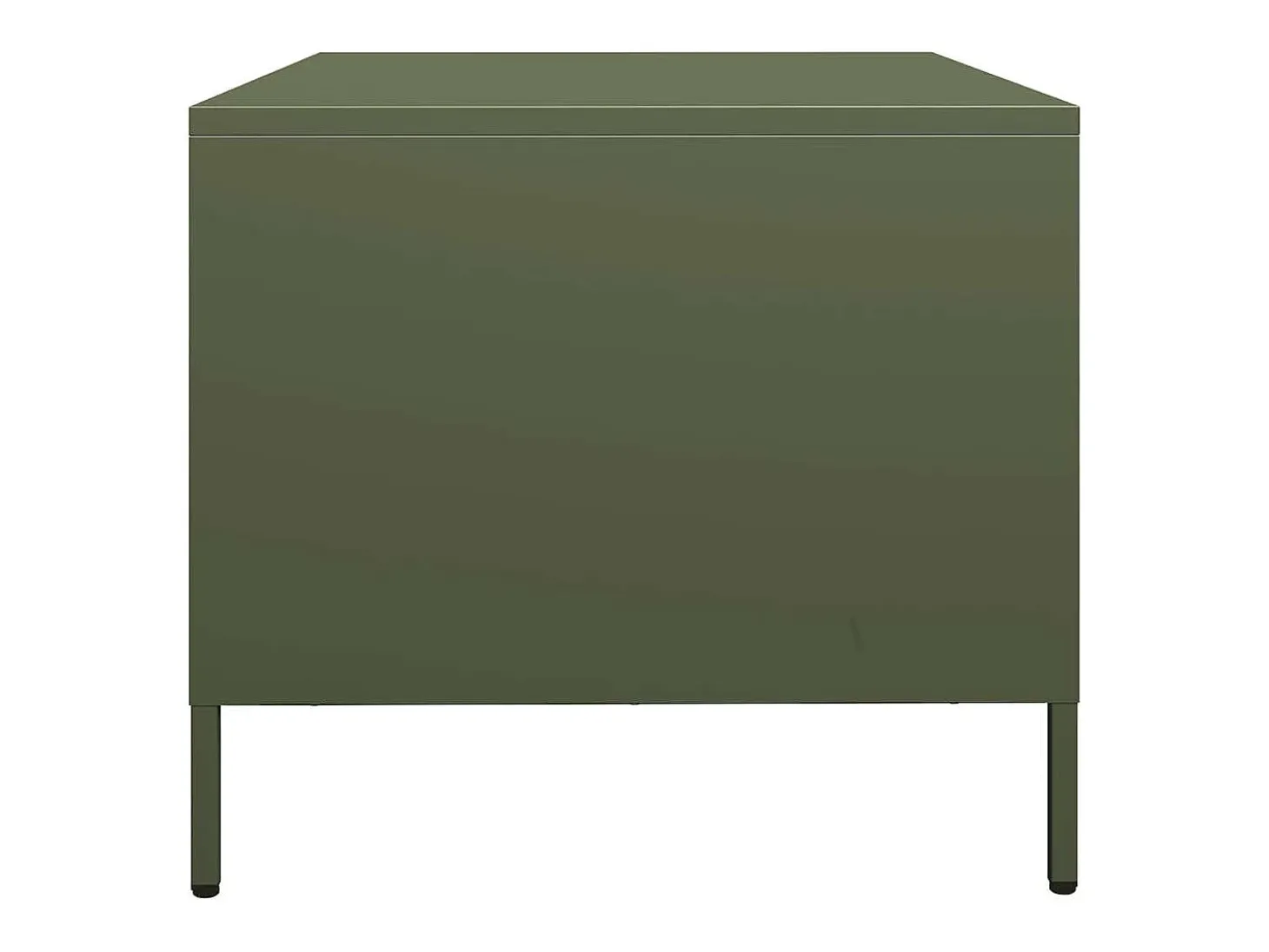 Mesa de centro acero laminado frío verde oliva 101,5x50x43,5 cm