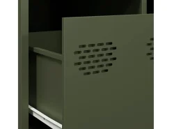 Mesa de centro acero laminado frío verde oliva 101,5x50x43,5 cm