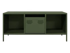 Mesa de centro acero laminado frío verde oliva 101,5x50x43,5 cm