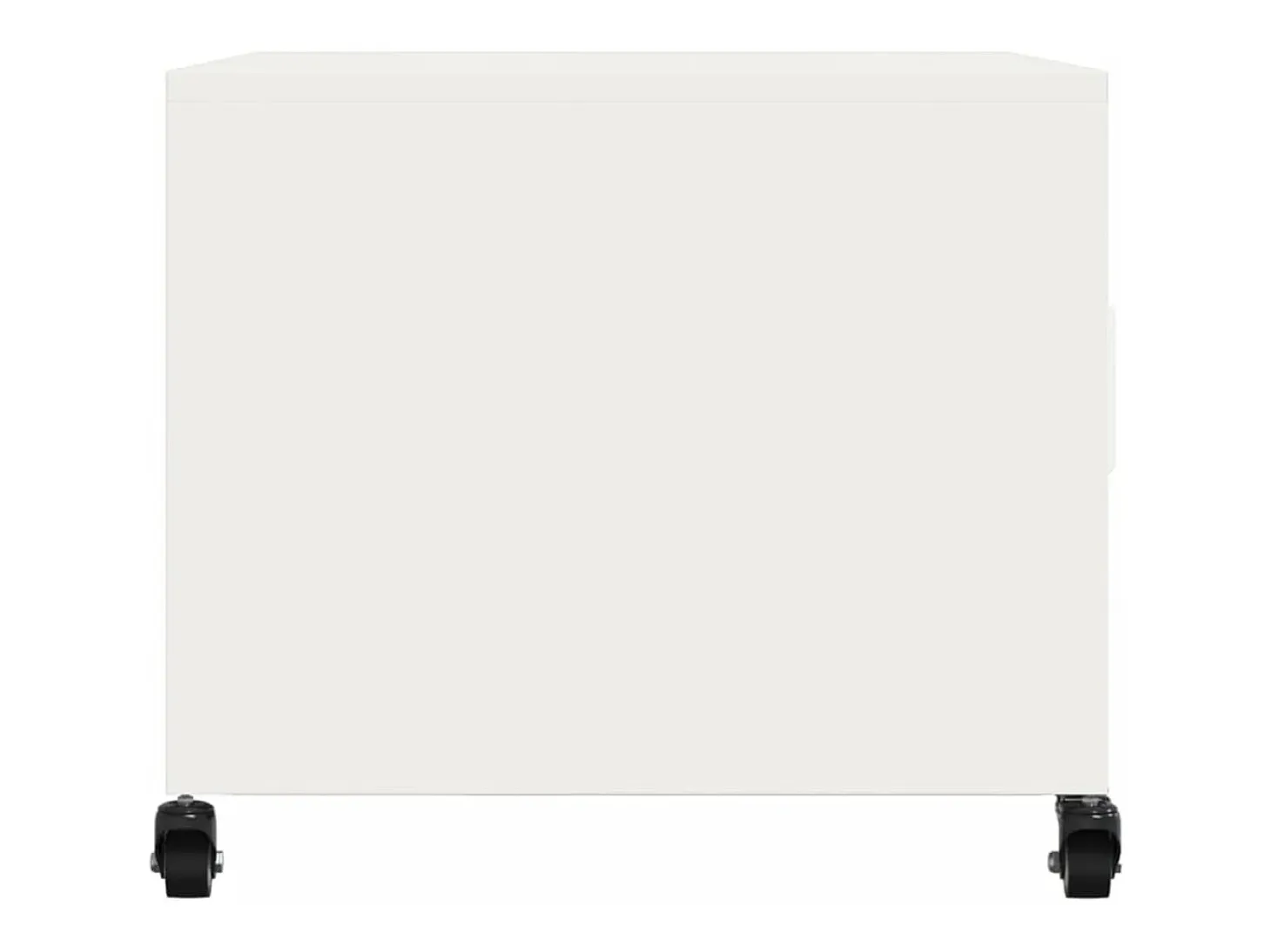 Mesa de centro acero laminado en frío blanco 68x50x43,5 cm