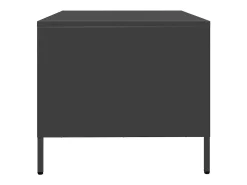 Mesa de centro acero laminado en frío negro 101,5x50x43,5 cm
