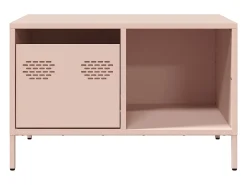 Mesa de centro acero laminado en frío rosa 68,5x50x43,5 cm