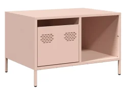 Mesa de centro acero laminado en frío rosa 68,5x50x43,5 cm