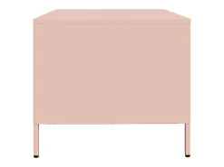 Mesa de centro acero laminado en frío rosa 68,5x50x43,5 cm