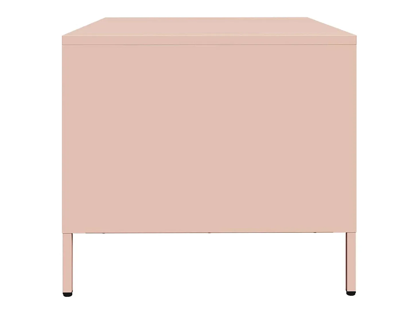 Mesa de centro acero laminado en frío rosa 68,5x50x43,5 cm
