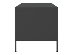Mesa de centro acero laminado en frío negro 68x50x50,5 cm