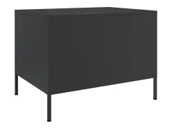 Mesa de centro acero laminado en frío negro 68x50x50,5 cm
