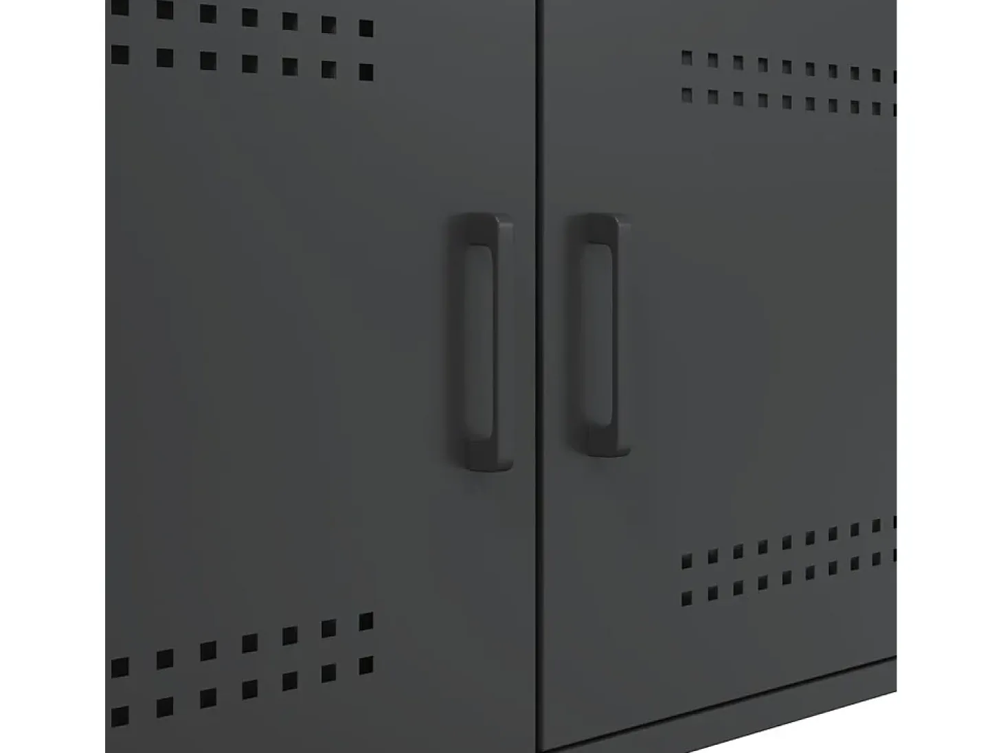 Mesa de centro acero laminado en frío negro 68x50x50,5 cm
