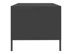 Mesa de centro acero laminado en frío negro 68,5x50x43,5 cm