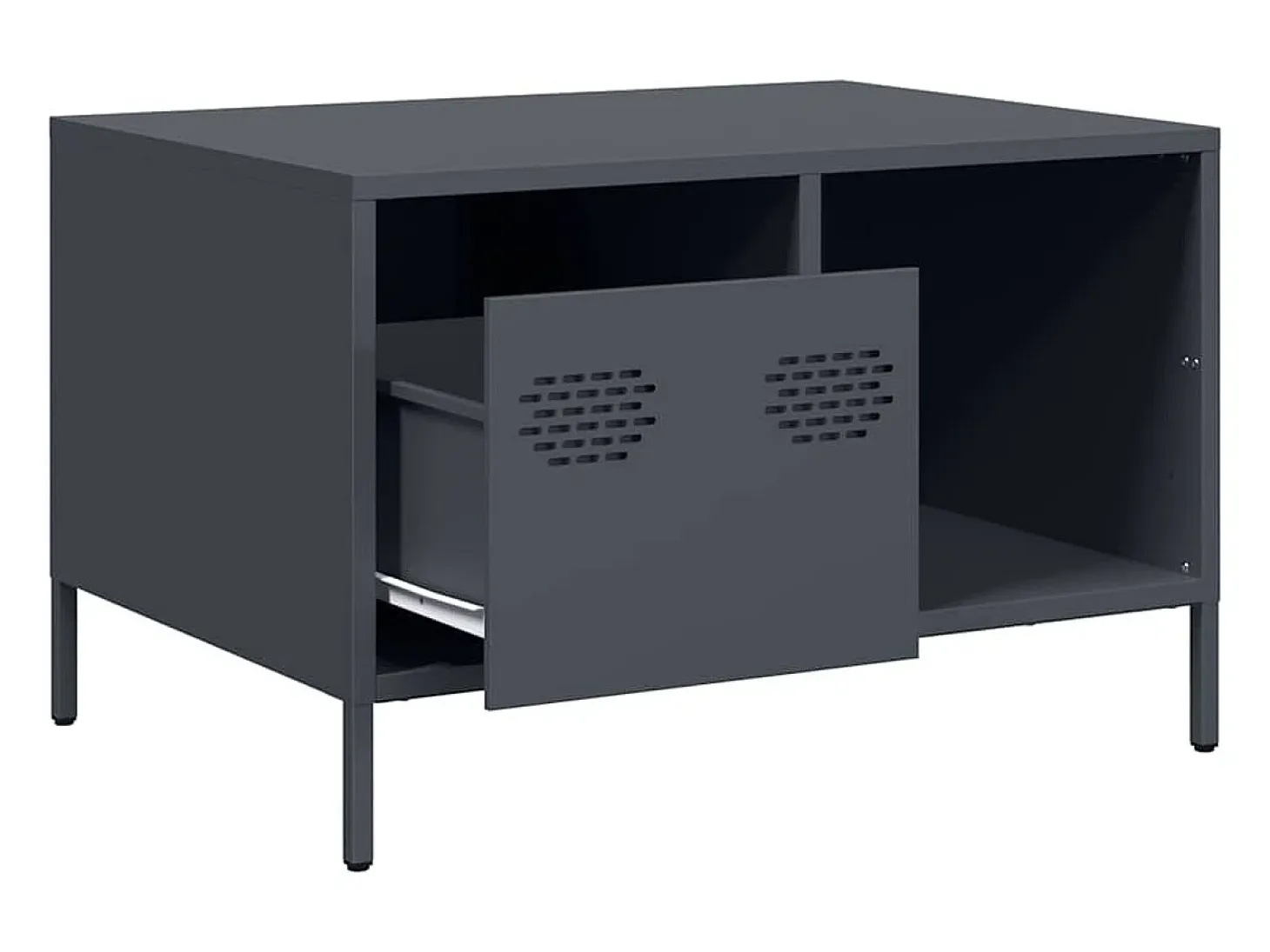Mesa de centro acero laminado en frío antracita 68,5x50x43,5 cm