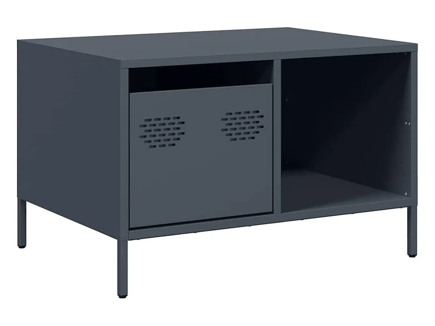 Mesa de centro acero laminado en frío antracita 68,5x50x43,5 cm