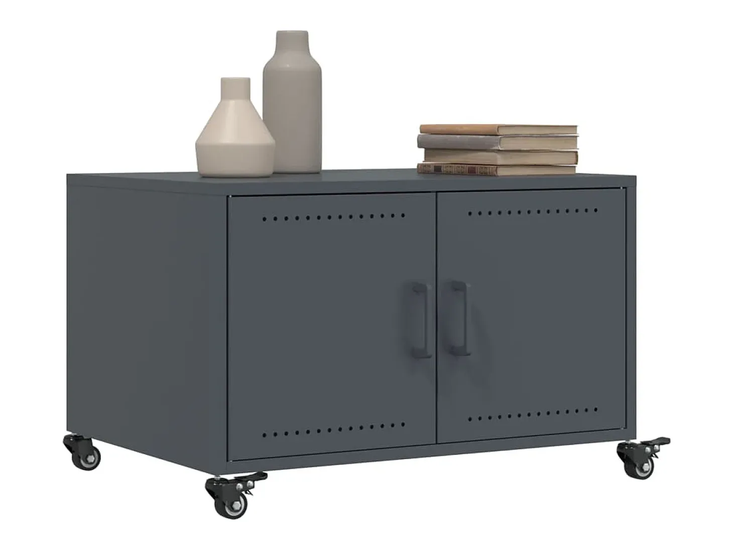 Mesa de centro acero laminado en frío antracita 68x50x43,5 cm