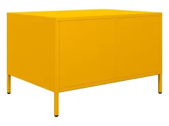 Mesa de centro acero laminado en frío amarillo 68,5x50x43,5 cm