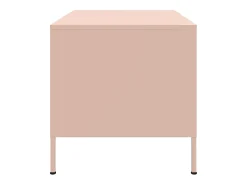 Mesa de centro acero laminado en frío rosa 68x50x50,5 cm