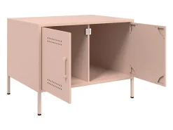 Mesa de centro acero laminado en frío rosa 68x50x50,5 cm