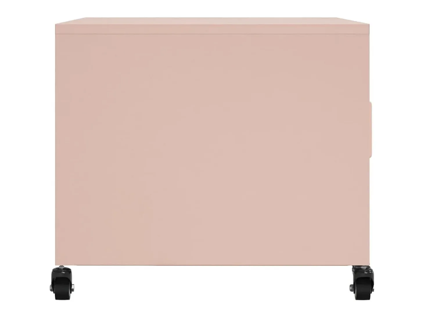 Mesa de centro acero rosa 68x50x43,5 cm