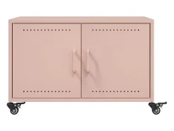 Mesa de centro acero rosa 68x50x43,5 cm