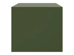 Mesa de centro acero verde oliva 67x50x44 cm