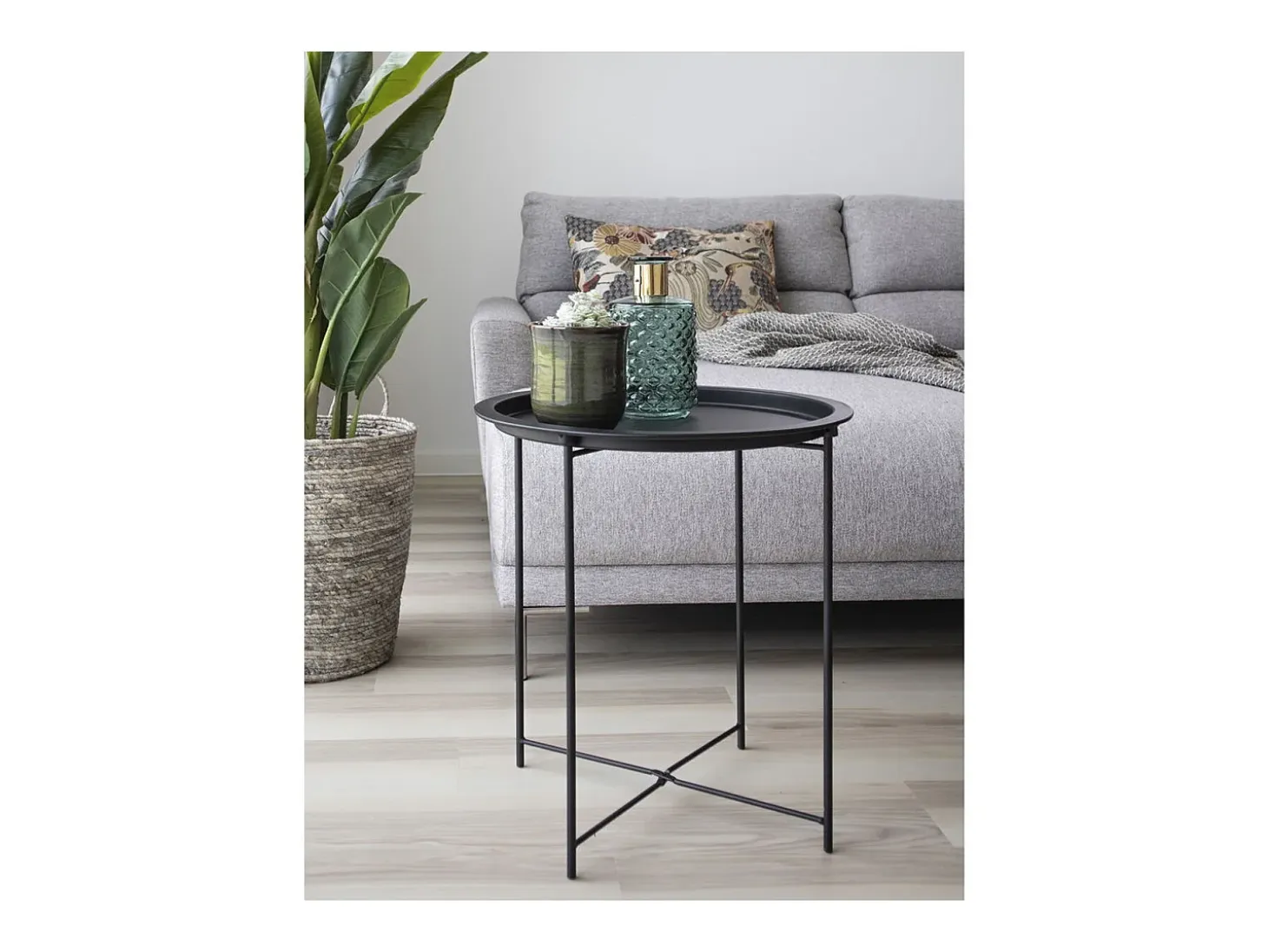Mesa de Centro Bastia, Negro, 47x47x50 cm, Kendra Home