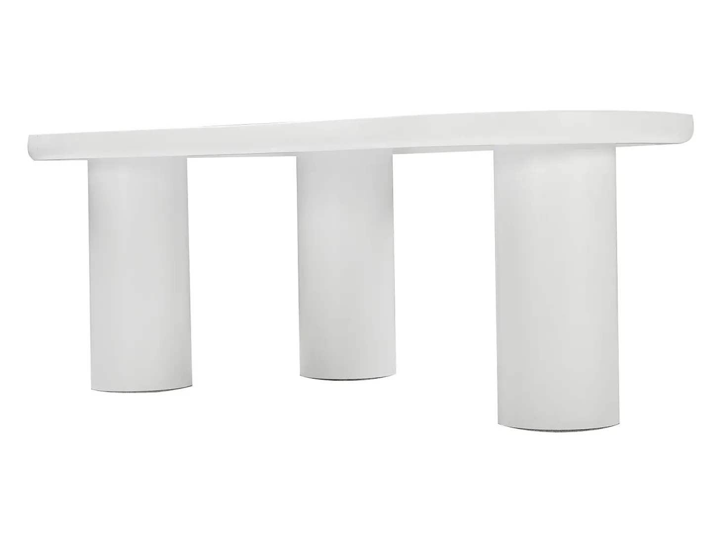 Mesa de centro blanca en forma de nube - Madera MDF y PVC
