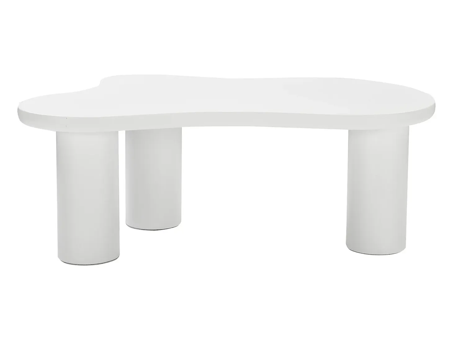 Mesa de centro blanca en forma de nube - Madera MDF y PVC