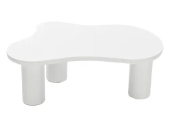 Mesa de centro blanca en forma de nube - Madera MDF y PVC