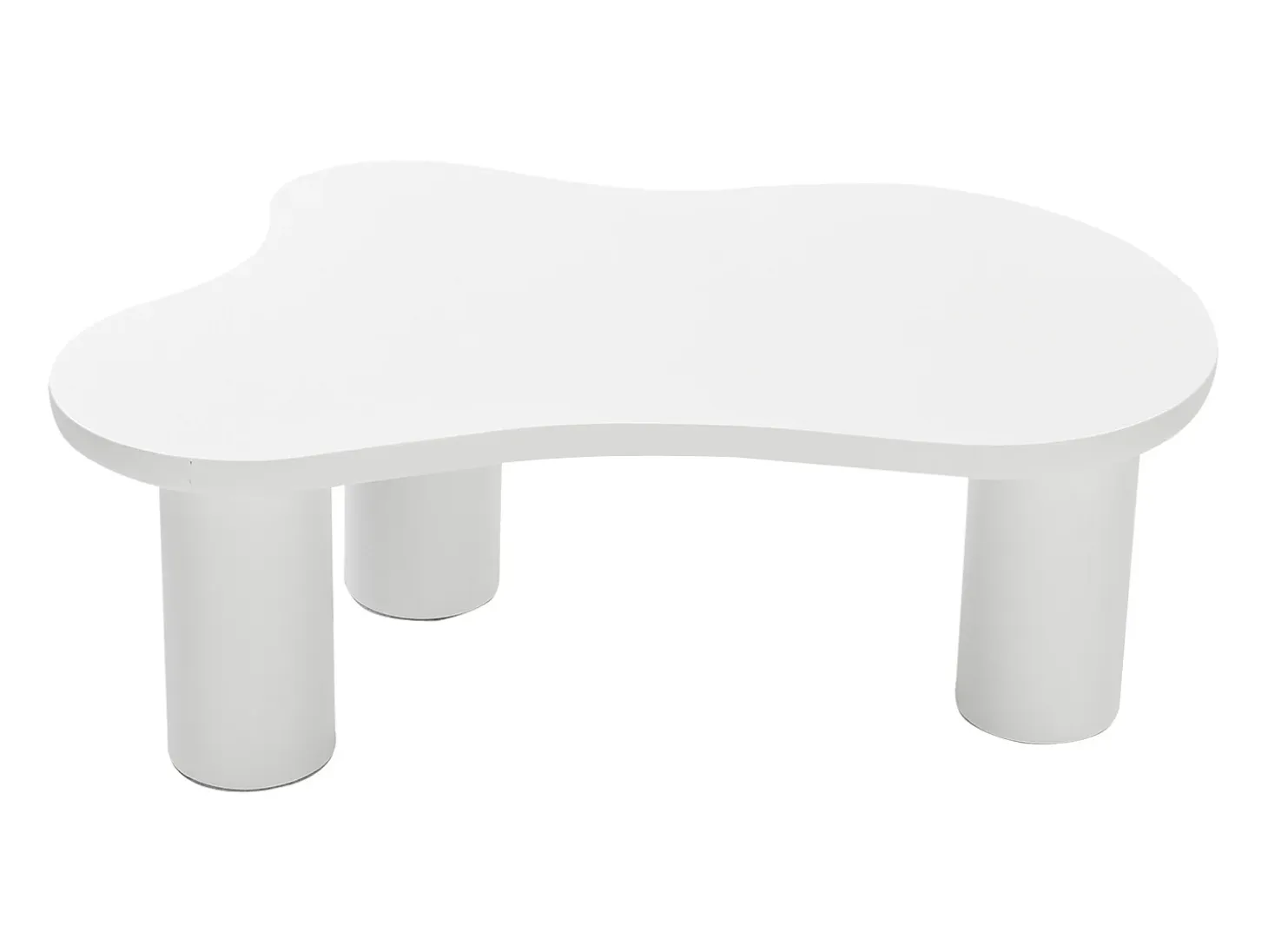Mesa de centro blanca en forma de nube - Madera MDF y PVC