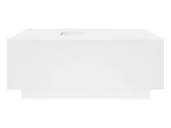 Mesa de centro blanca 100x100x40 cm madera de ingeniería