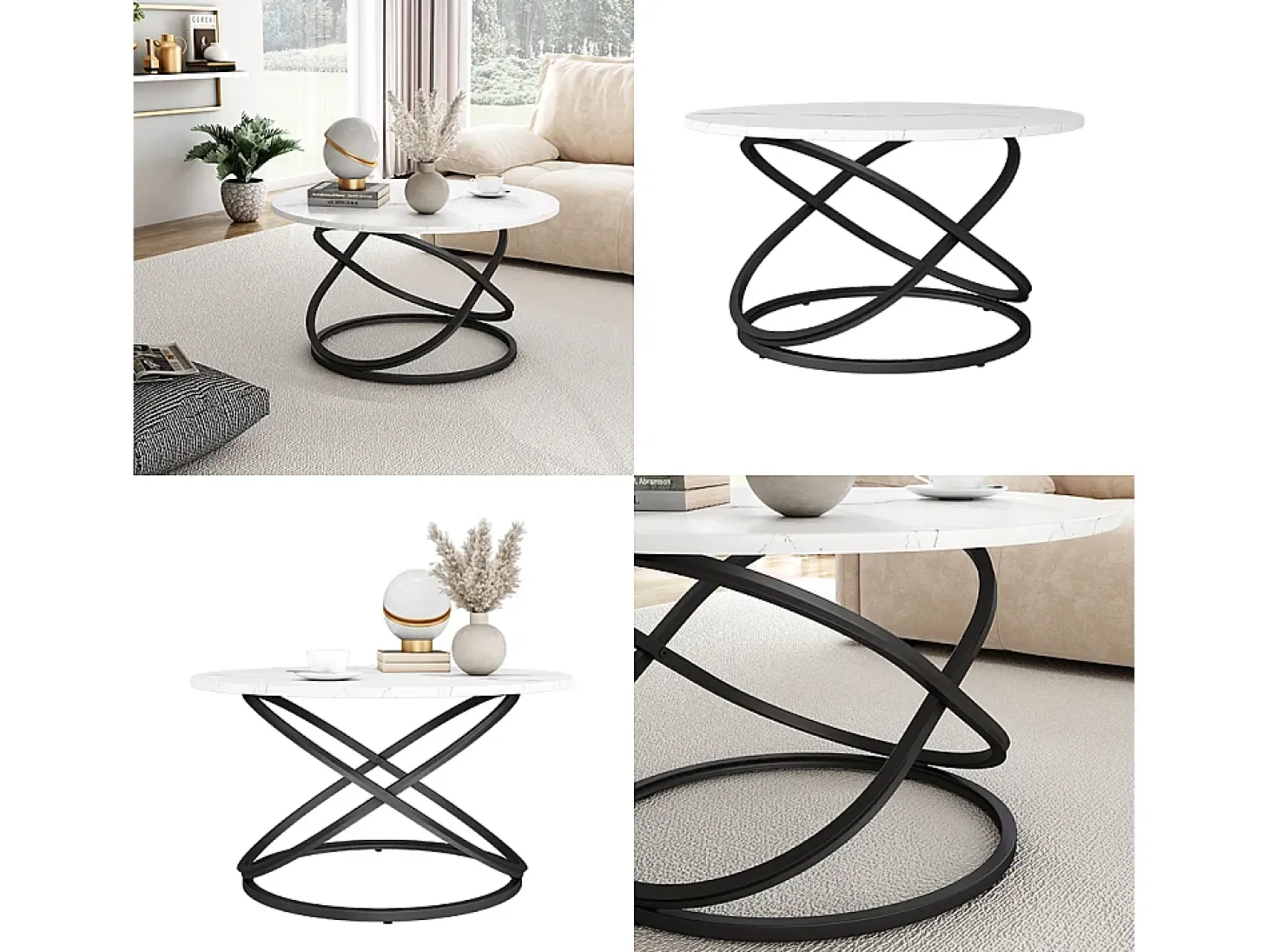 Mesa de centro blanco 79.5x62x46 calgary