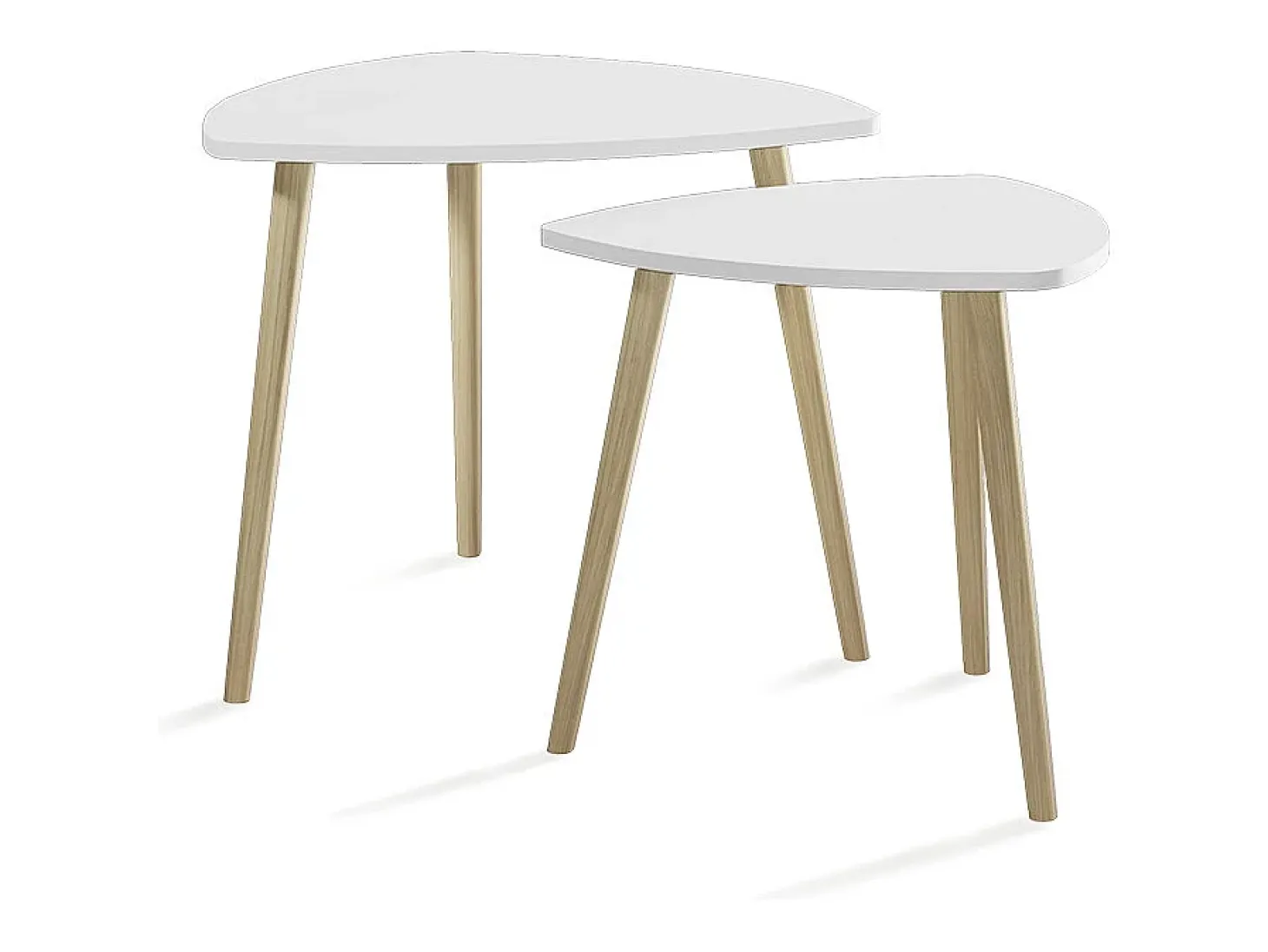 Mesa de centro blanco/sonoma 48x48x45 twino