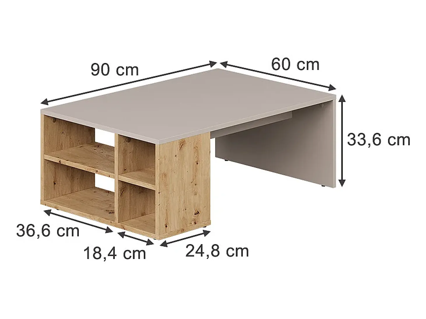 Mesa de centro cachemira 90x60x33.6 danny