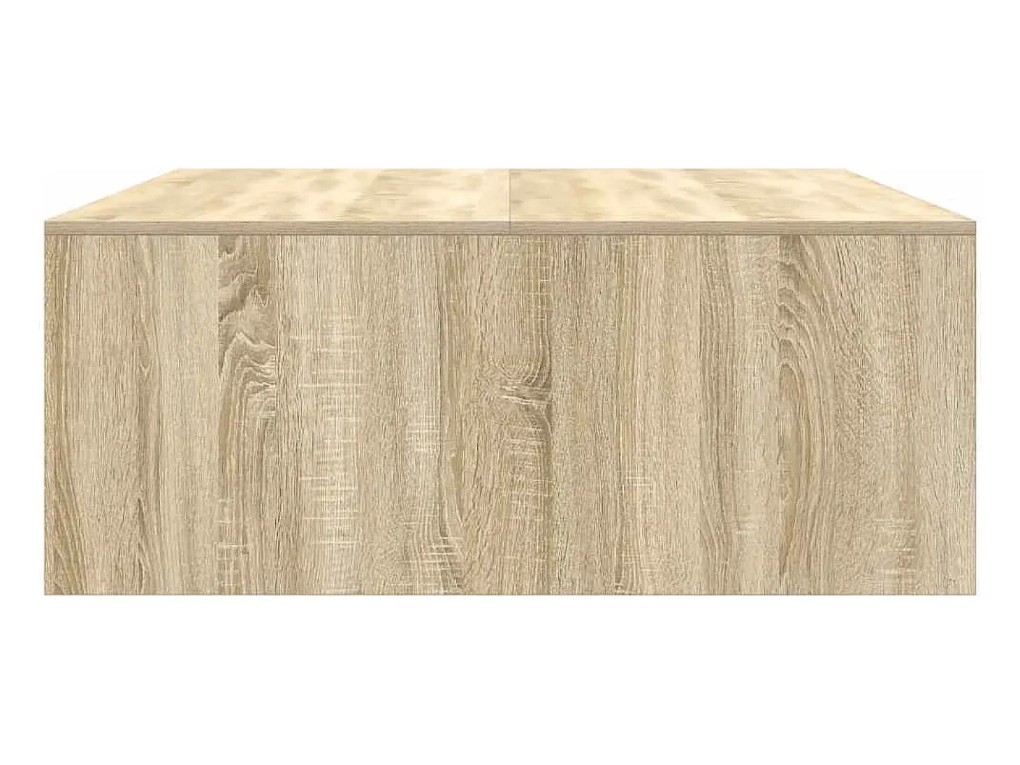 Mesa de centro con cajones roble Sonoma 100x100x40 cm