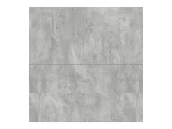 Mesa de centro con cajones gris hormigón 100x100x40 cm