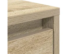 Mesa de centro con cajones roble Sonoma 70,5x70x40 cm