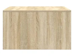 Mesa de centro con cajones roble Sonoma 70,5x70x40 cm