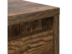 Mesa de centro con cajones roble ahumado 100x100x40 cm