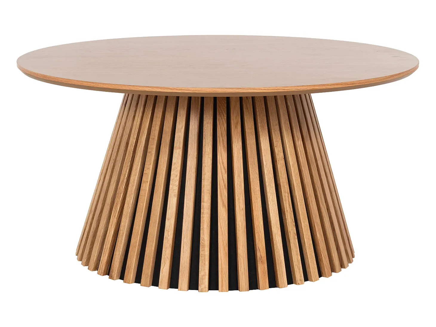 Mesa de centro con chapado de roble - Natural claro - CARMIZA