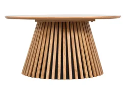 Mesa de centro con chapado de roble - Natural claro - CARMIZA