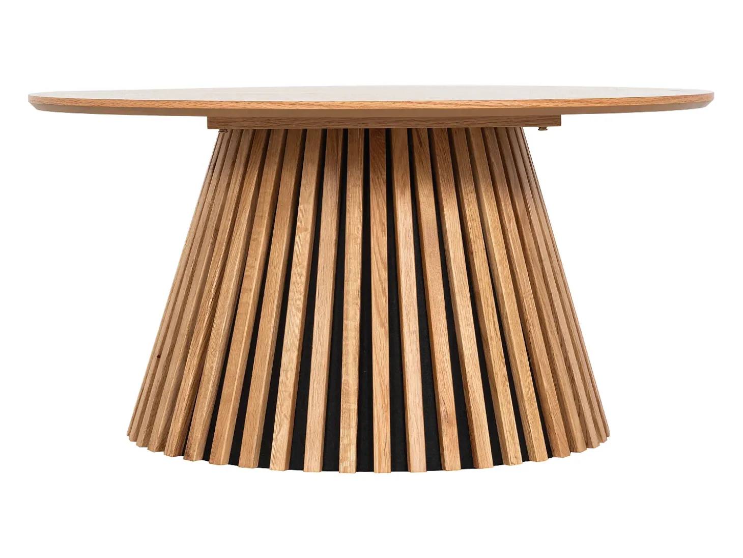 Mesa de centro con chapado de roble - Natural claro - CARMIZA