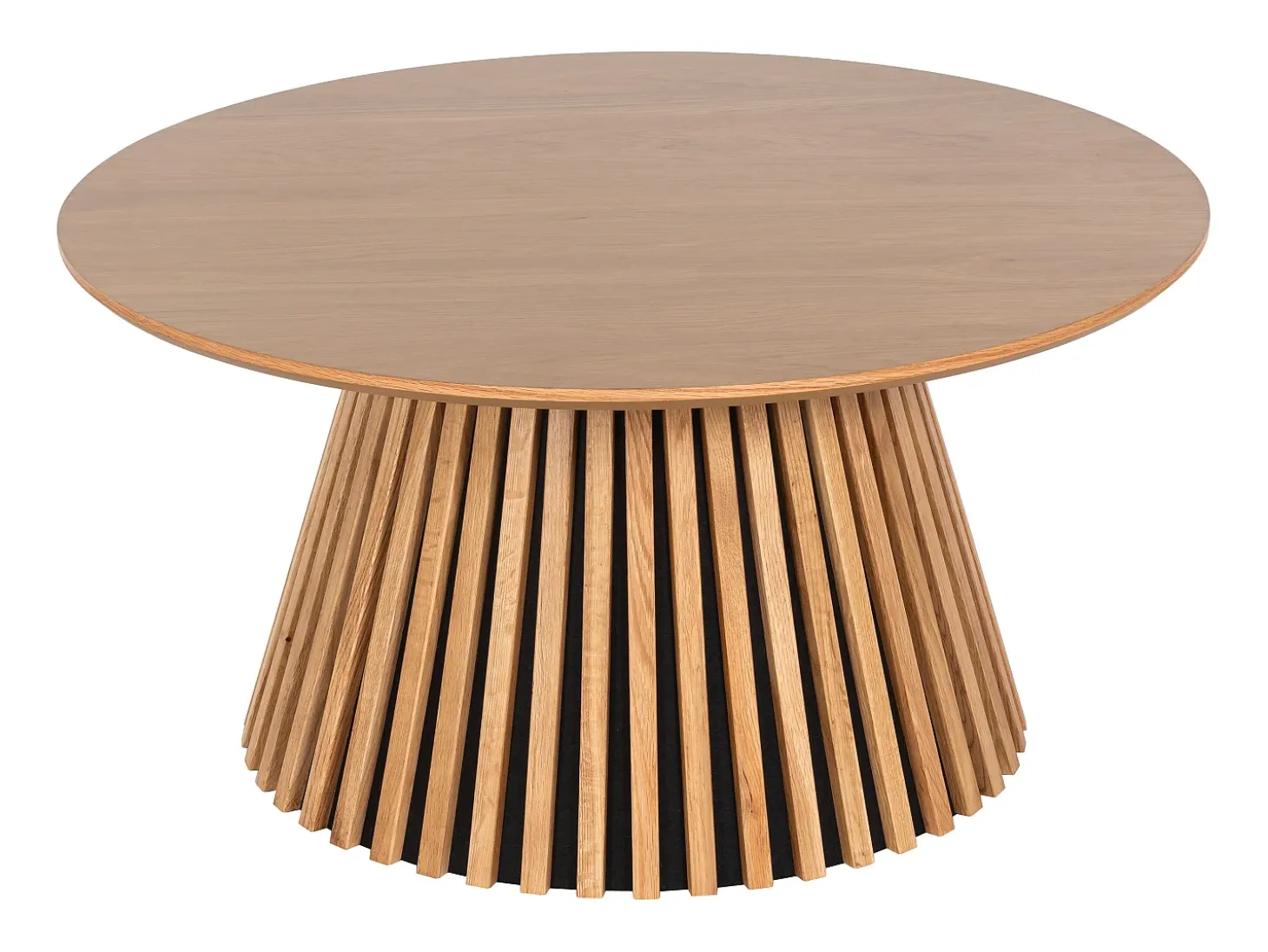 Mesa de centro con chapado de roble - Natural claro - CARMIZA