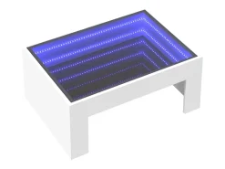 Mesa de centro con Infinity LED blanco 70x50x30 cm