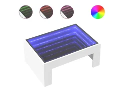 Mesa de centro con Infinity LED blanco 70x50x30 cm