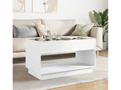 Mesa de centro con Infinity LED blanco 90x50x50 cm