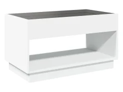 Mesa de centro con Infinity LED blanco 90x50x50 cm