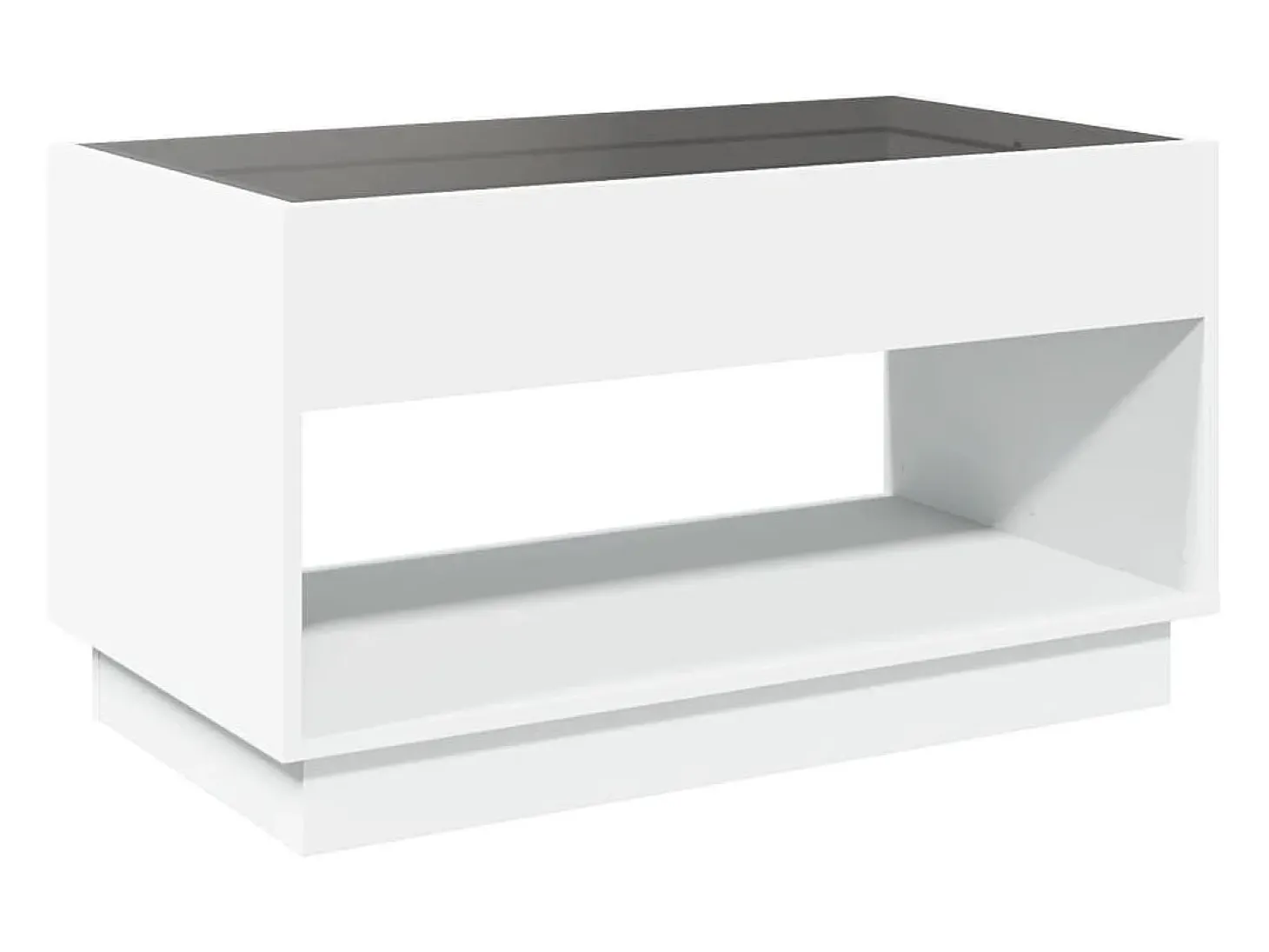 Mesa de centro con Infinity LED blanco 90x50x50 cm