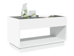 Mesa de centro con Infinity LED blanco 90x50x50 cm
