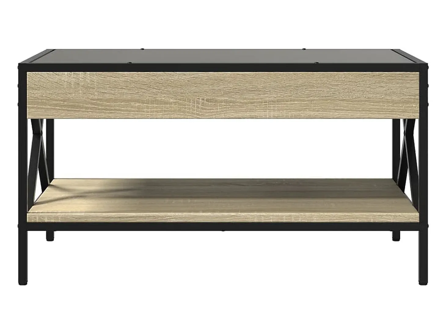 Mesa de centro con Infinity LED roble Sonoma 70x50x38 cm