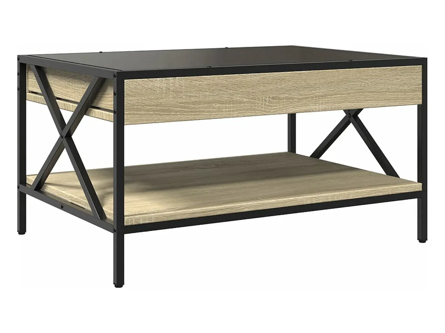 Mesa de centro con Infinity LED roble Sonoma 70x50x38 cm