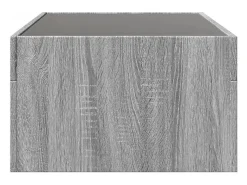 Mesa de centro con Infinity LED gris Sonoma 90x50x30 cm