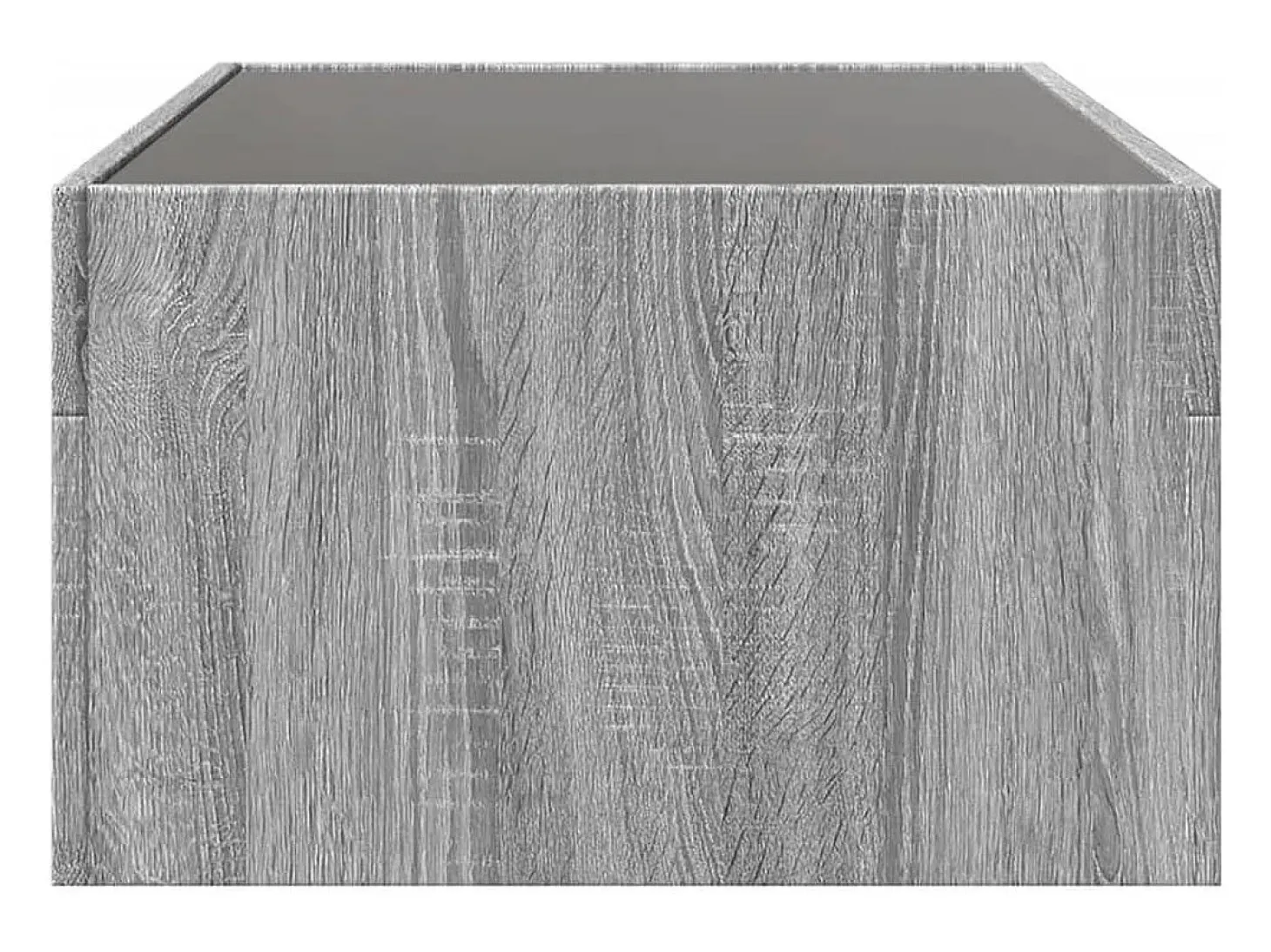 Mesa de centro con Infinity LED gris Sonoma 90x50x30 cm
